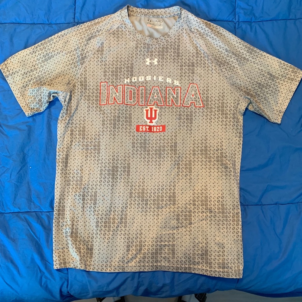 Under Armour patterned Indiana University shirt